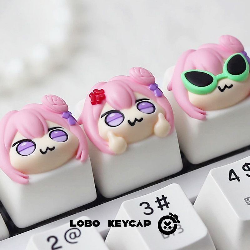 Cute Pink Hair Anime Girl Resi - Gaming Console With Keyboard 评论和价格