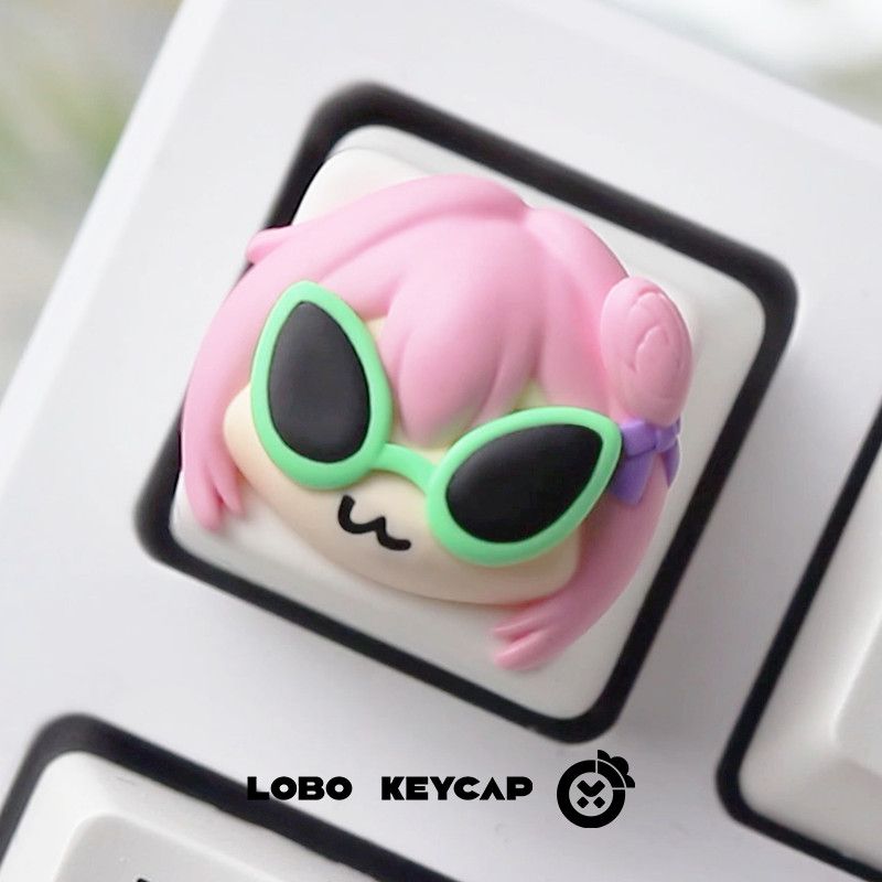Cute Pink Hair Anime Girl Resi - Gaming Console With Keyboard 评论和价格