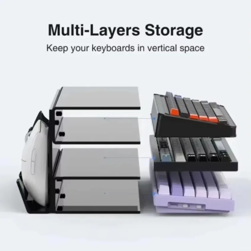 Keyboard Stand 3 Tier Acrylic  - Gaming Console With Keyboard 评论和价格