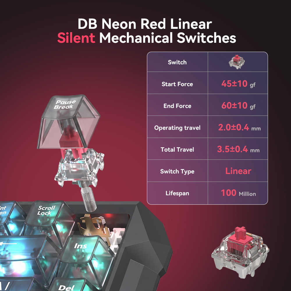 DarkBeacon 84 Key Silent Mecha - Gaming Console Uk 评论和价格