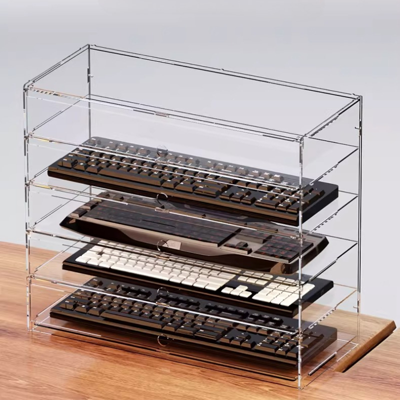 Premium Clear Acrylic Dustproo - Gaming Console With Keyboard 评论和价格