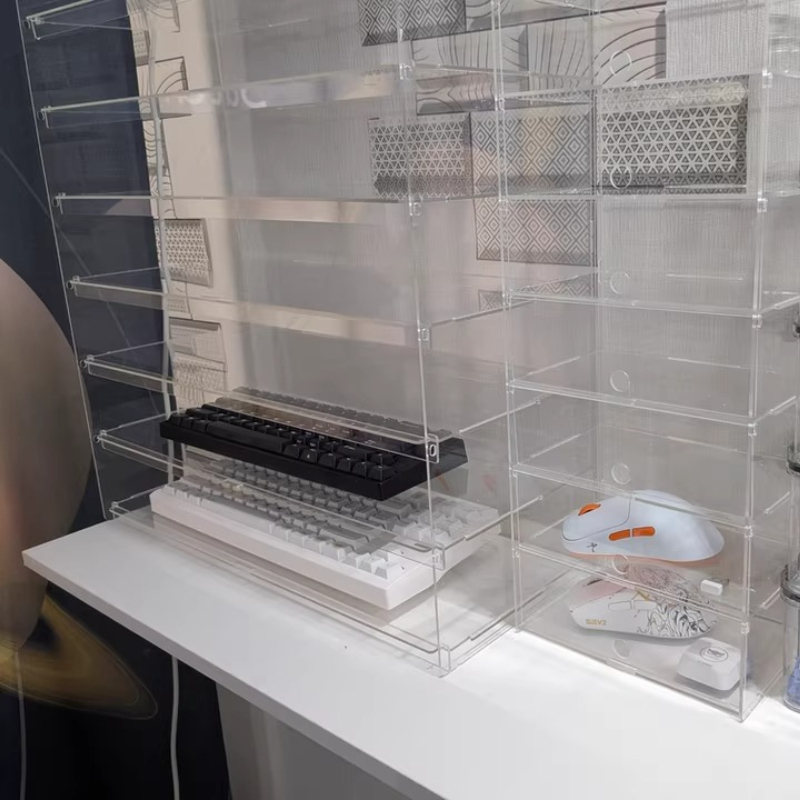 Premium Clear Acrylic Dustproo - Gaming Console With Keyboard 评论和价格