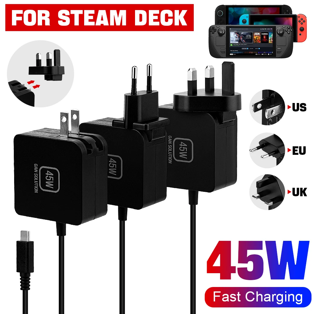 NEW 45W AC Adapter Fast Charge - Gaming Console Uk 评论和价格