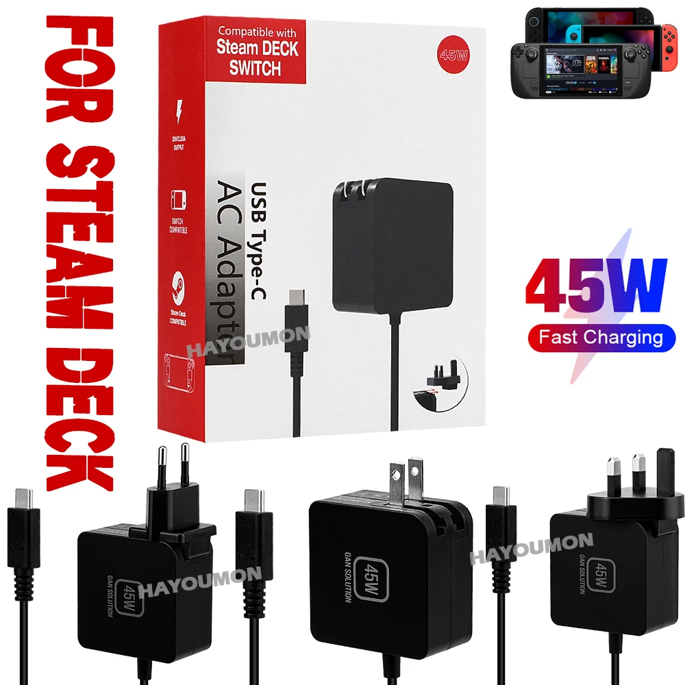 NEW 45W AC Adapter Fast Charge - Gaming Console Uk 评论和价格