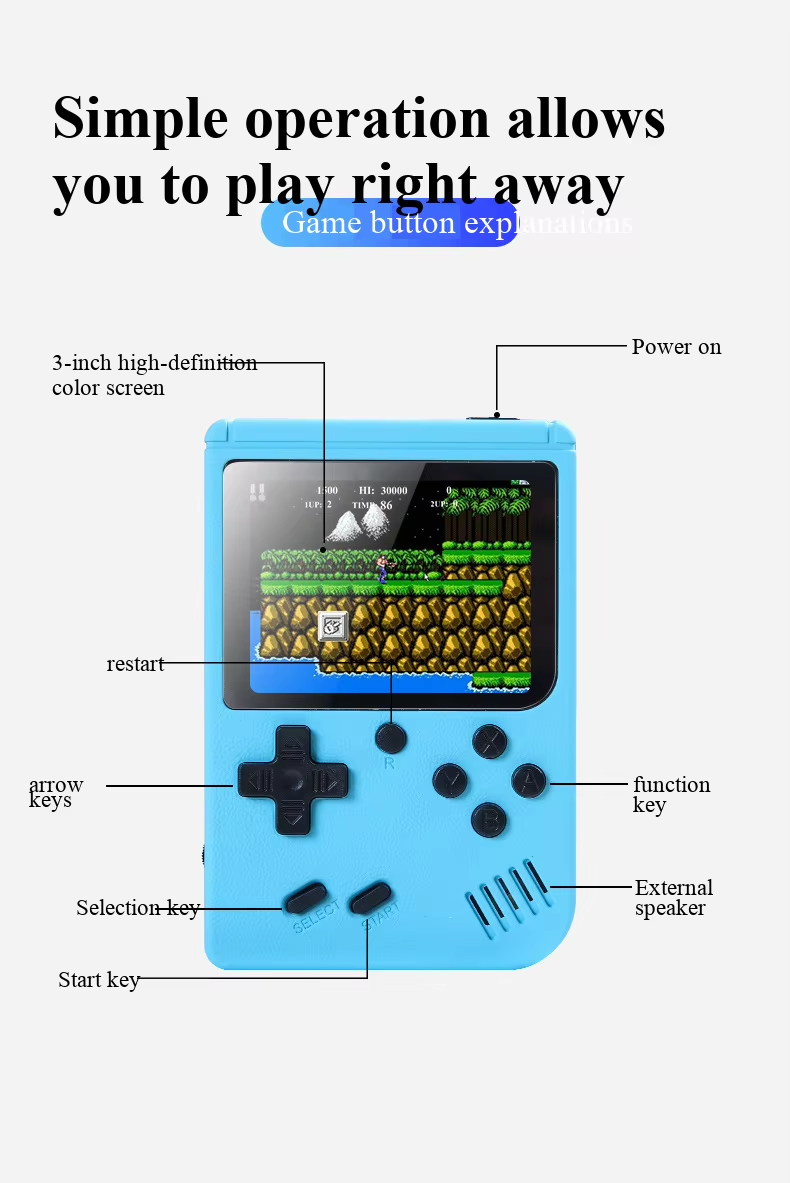 NEW 3 Inch Portable Retro Mini - Gaming Console Sale 评论和价格